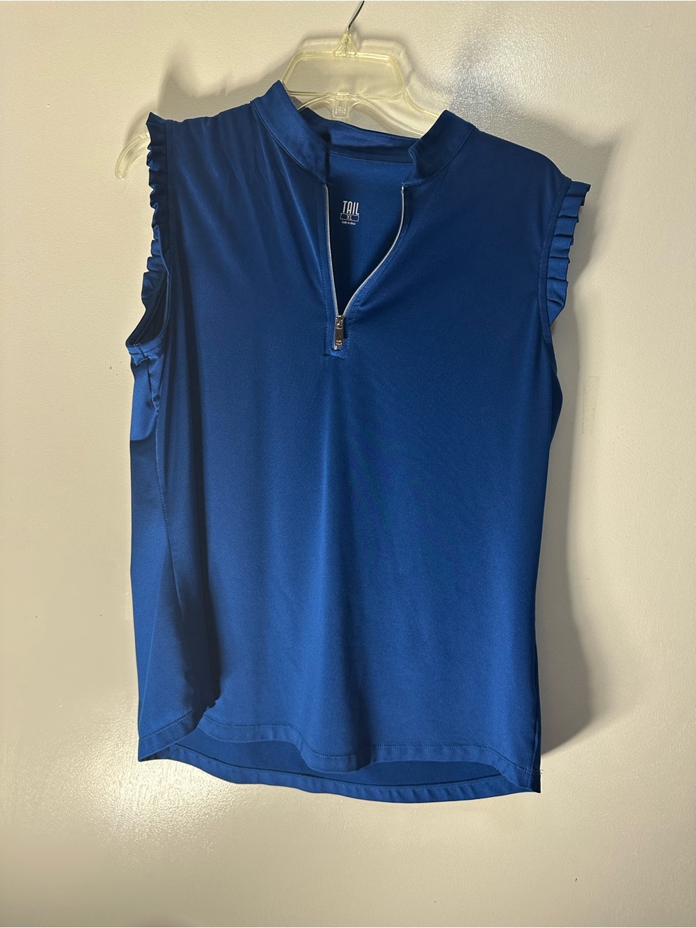 Tail Sleeveless Zip Mock Neck Top - Royal Blue